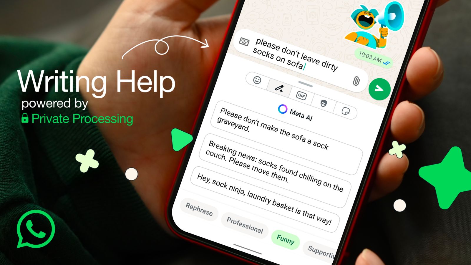 WhatsApp releases AI-powered ‘Writing Help’ to assist users with editing and rewriting messages
