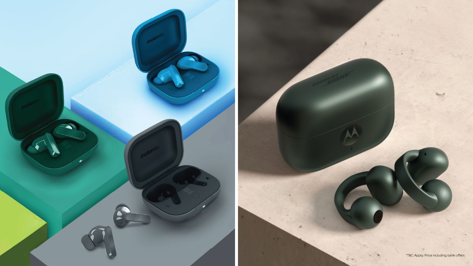 Motorola to launch Moto buds LOOP and BASS in India this September
