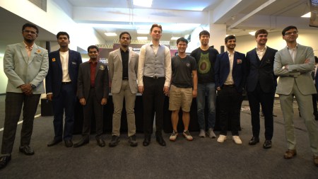 Players in the Masters section of the Chennai Grand Masters 2025. (Special Arrangement)