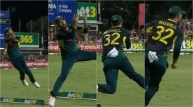 Australia's Glenn Maxwell takes stunner vs South Africa