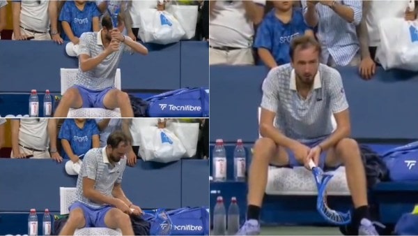 Daniil Medvedev temper tantrum meltdown US Open