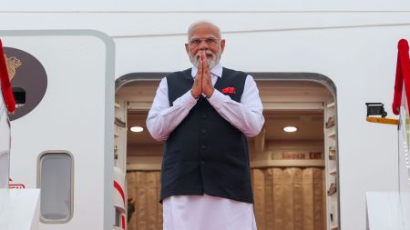 Prime Minister Narendra Modi landed in China on Saturday (X/@narendramodi)