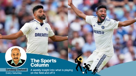 In an inspired spell around mid-day, Siraj cherrypicked England’s two most solid batsmen and put them on his plate. (AP)