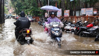 Waterlogging in Mumbai’s Sion on Saturday