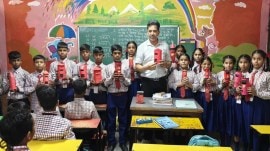 Narinder with his students