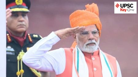 upsc key, upsc, current affairs, independence day, pm modi