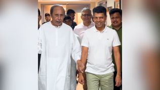 Bureaucrat-turned-politician VK Pandian’s recent appearances along with Naveen Patnaik have fuelled the speculation about his role in the party. (Screengrab from video)