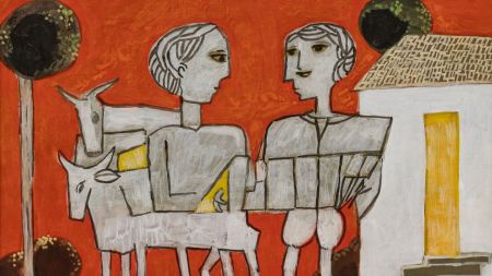 Born in Belgaum in 1916, Kulkarni trained at Sir J.J. School of Art in Bombay before moving to Delhi in the 1940s.