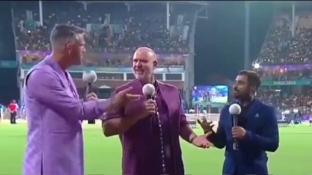 Kevin Pietersen (L) and Ambati Rayudu (R) during the IPL 2024 final. (X)