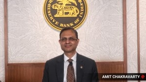 RBI Governor Sanjay Malhotra ahead of the monetary policy press conference in Mumbai on Wednesday. (Express Photo: Amit Chakravarty)