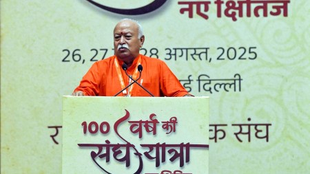 RSS chief Mohan Bhagwat self-reliance, Mohan Bhagwat swadeshi speech, RSS 100 years lecture series, India US tariff tension, Trump 25 percent tariff India, Bhagwat on aatmnirbhar Bharat, self-reliance vs imports India, indigenous products India economy, swadeshi vs imports, India Russian oil tariffs, RSS centenary celebrations, Bhagwat on trade pressure, atmanirbhar Bharat policy, Mohan Bhagwat on US tariffs, Bhagwat lecture on self-reliance