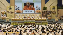 Bhagwat pitches for 3 kids, flags ‘demographic changes’, defends festival meat ban