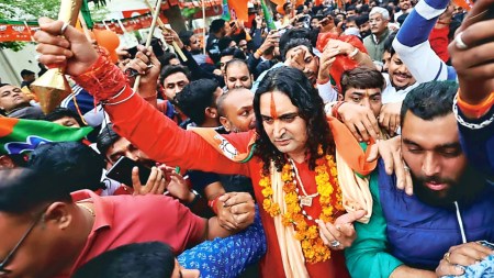 ‘Desh se pyar nahi hai?’: Rajasthan MLA Balmukund Acharya questions man over not chanting Vande Mataram at teachers’ event