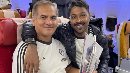 Rajeev Kumar shared an excellent rapport with most of the team members, especially the seamers, who he promptly tended to after backbreaking spells. (Rajeev Kumar Instagram)