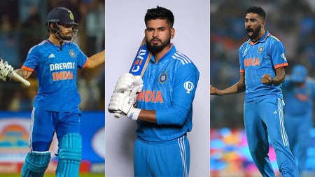India's Rinku Singh, Shreyas Iyer and Mohammed Siraj in action. (PTI/BCCI)