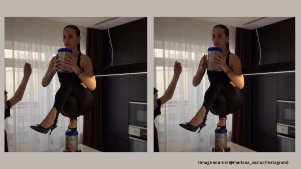 Just eight weeks postpartum, Barutkina suffered a serious spinal fracture as a result of the fall (Image source: @mariana_vasiuc/Instagram)