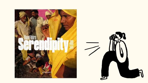 The cover of “Serendipity” a monograph by Indian street photographer Vineet Vohra. 