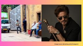 Carrying the delivery bag on his shoulders, the man walks towards the back gate, pretending to deliver cold coffee (Image source: @madcap_alive/Instagram)