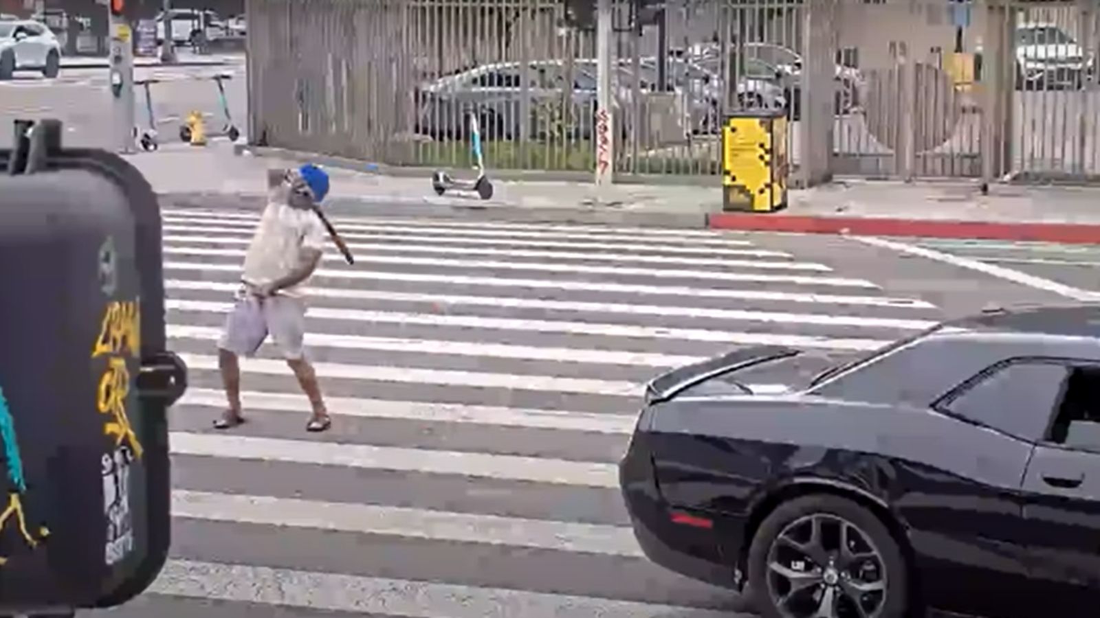 LAPD release fresh footage of Indian origin man Gurpreet Singh waving a machete in downtown LA. (Screengrab)