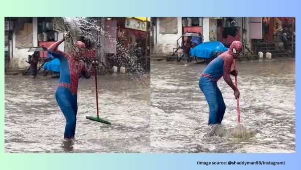 Following heavy rain on the fifth consecutive day, the India Meteorological Department (IMD) issued a red alert for Mumbai, Thane, Palghar, Raigad, and Ratnagiri districts, indicating intense to very intense rainfall spells accompanied by thunderstorms, gusty winds of 40-50 kmph (Image source: @shaddyman98/Instagram)