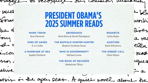 The 10 books former US President Barack Obama read in 2025. 