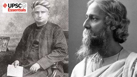 UPSC history quiz on literary works by Tagore, Bankim Chandra Chatterjee on freedom struggle
