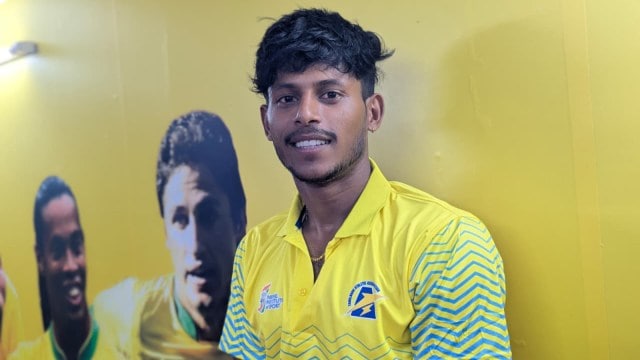 Tamil Nadu sprinter Tamilarasu. (Special Arrangement)