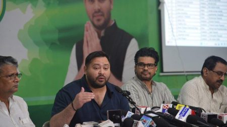 Voter ID Tejashwi flaunted at press conference comes under poll body’s lens