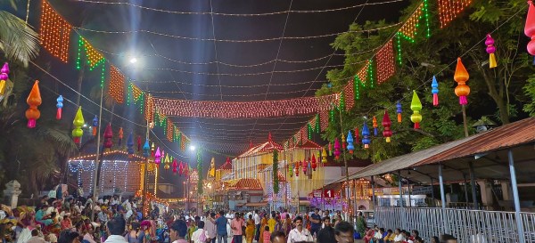 Dharmasthala's identity as a religious town is closely linked to the authority of the Manjunatheshwara Temple administrators, who have over the last century assumed larger-than-life roles in the lives of the people, with their influence extending over everything from education to healthcare, rural development to women's empowerment. (Express Photo)