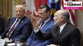 Trump President Donald Trump (left) listens with Secretary of Defense Pete Hegseth (centre), as Secretary of Commerce Howard Lutnick speaks during a cabinet meeting at the White House on Tuesday. (AP Photo/Mark Schiefelbein)