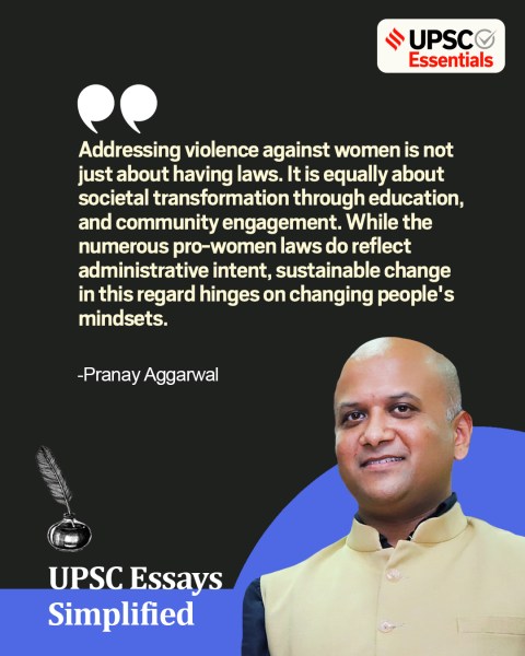 pranay aggarwal on women issues for upsc exam
