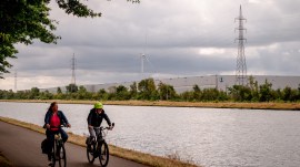 The warehouse in Geel, Belgium, where millions of contraceptives bought by U.S.A.I.D. were stored when the U.S. government defunded the agency, in Geel, Belgium