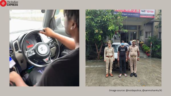 Uber driver speeds off to evade Noida police