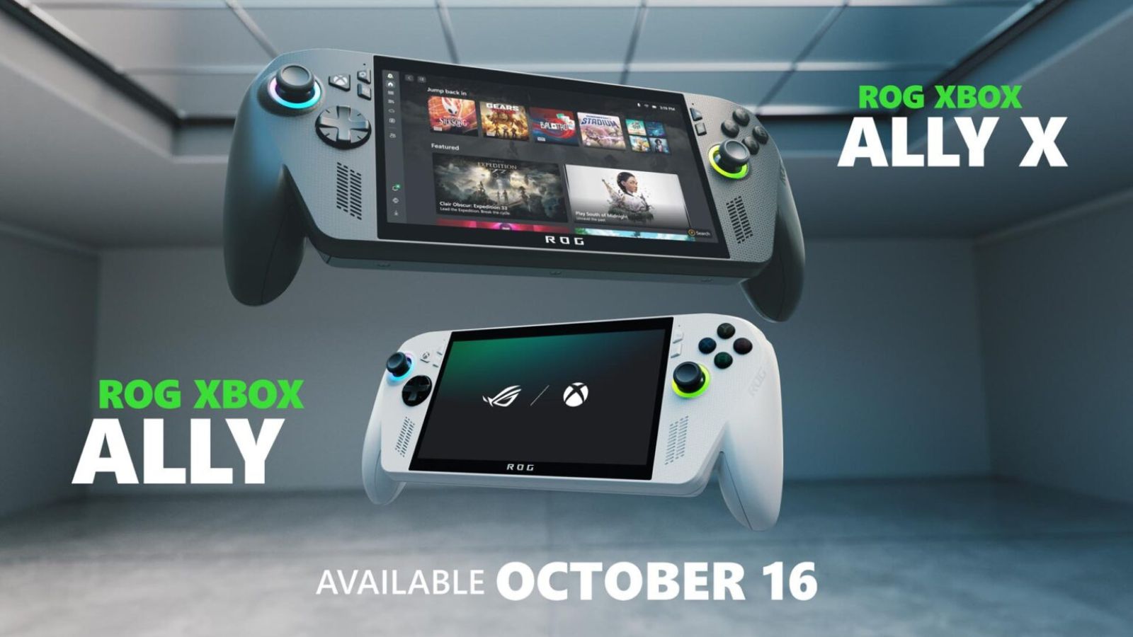 Xbox to Launch ROG Xbox Ally Handhelds on October 16