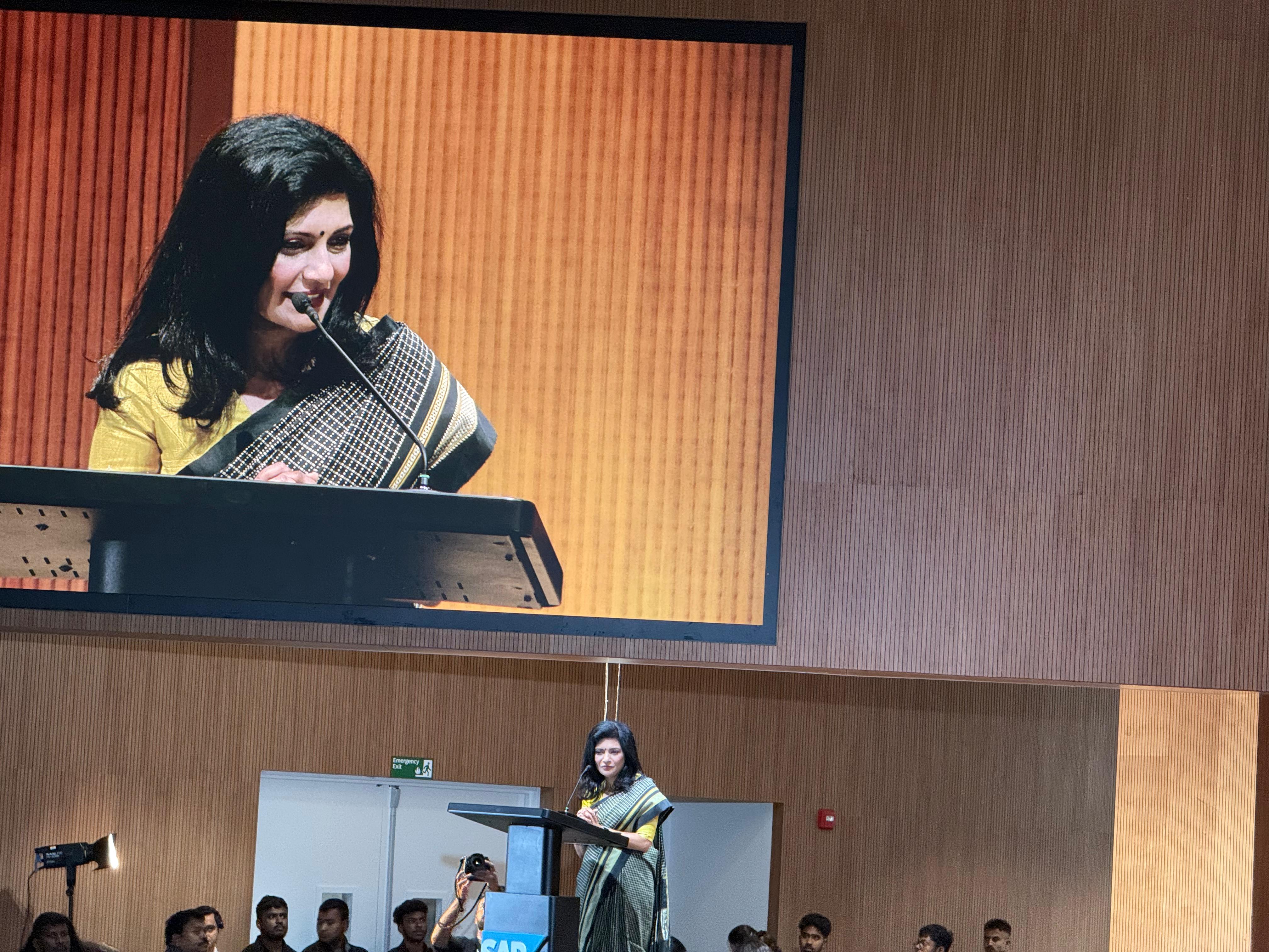 Sindhu Gangadharan, MD of SAP Labs India and Head of Customer Innovation Services at SAP.