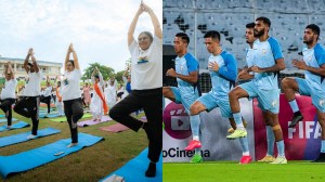 Yogasana India has received almost a 400 percent hike while the assistance for Indian football nearly halved. (Express photo by Vishal Srivastava/PTI)