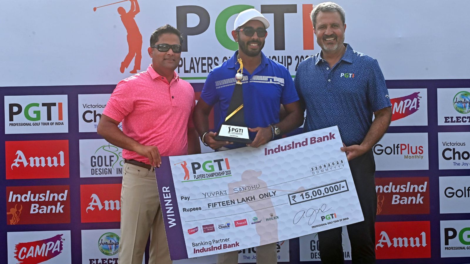 Golfer Yuvraj Sandhu wins his second consecutive title in 2 weeks