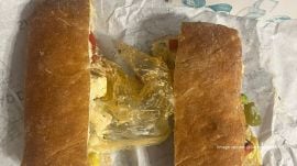 The Zomato customer posted a screenshot of his order summary, which included two sandwiches (Image source: @SarawagiSatish/X)