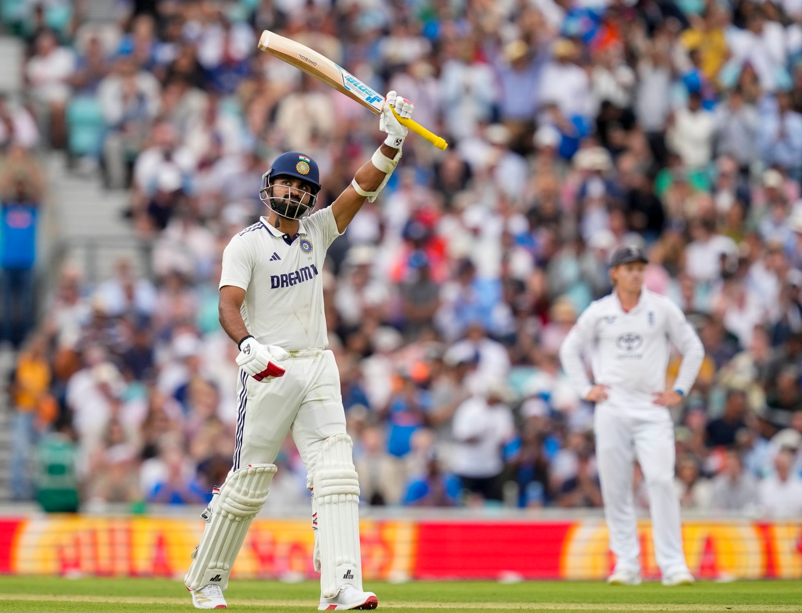 Akash Deep stuck around for most of the first session to help India nose ahead in the match. (PTI Photo)