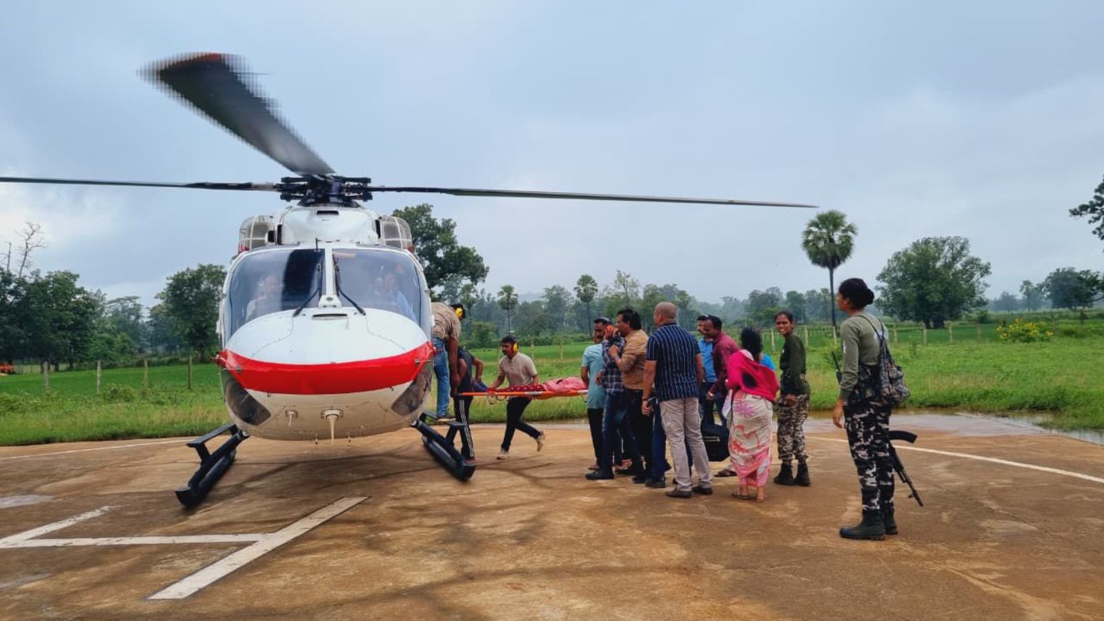 Gadchiroli Police Airlift Anganwadi Worker from Floods