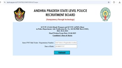 AP Police Constable result out at slprb.ap.gov.in