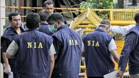 NIA teams searched these nine locations in two districts in the state Wednesday morning to trace absconding proclaimed offenders in the case