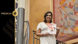 Priyanka Pandya Bhatt with her book, ‘When Mummy Had Cancer,’ told through the innocent eyes of her four-year-old daughter.