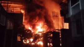 The Pune Fire Brigade control room received a call about the blaze at the scrap godown in Jambhulwadi at around 2 am.