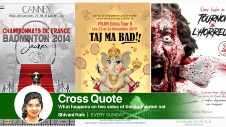 While the actual badminton isn't an afterthought, these illustrations seem to exist independently and aren't unduly swayed by the sport's reigning icons. The themes could be topical, but the motifs aren't imprisoned by calendars or time.