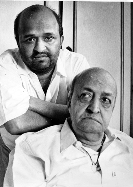 Lyrics writer Sameer and Anjan. Express archive photo