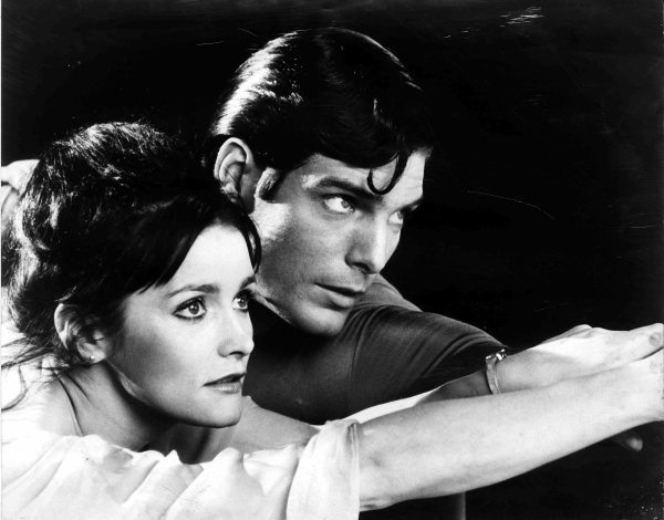 Superman (Christopher Reeve) and Lois Lane (Margot Kidder) in the film Superman. (Express Archive)