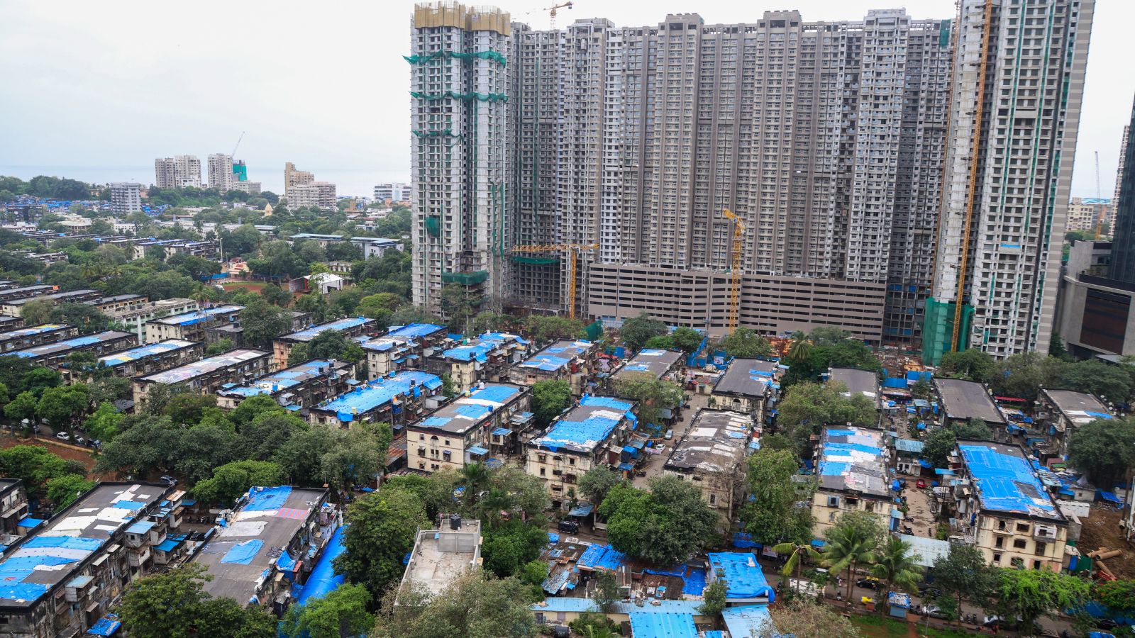 The newly constructed housing complex for BDD chawl residents in Worli, which is part of the first phase of the redevelopment project