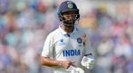 India's Cheteshwar Pujara walks off the pitch after being given out caught behind off the bowling of Australia's Pat Cummins on the fourth day of the ICC World Test Championship Final between India and Australia at The Oval cricket ground in London, Saturday, June 10, 2023. (AP Photo)