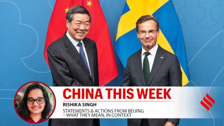 China Vice Premier He Lifeng meets Swedish Prime Minister Ulf Kristersson in Stockholm, Sweden, ahead of talks with US officials.